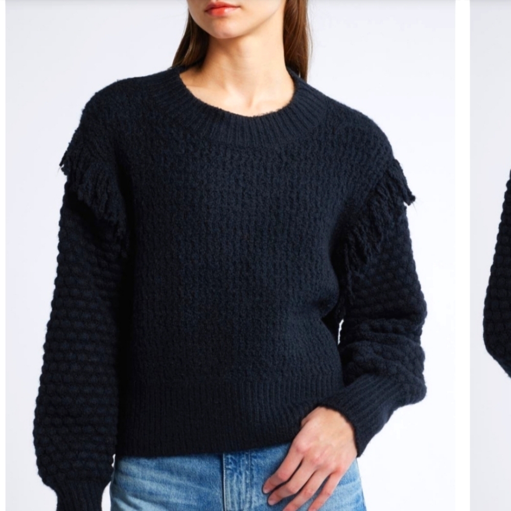 Treasure And Bond Black Textured Women's Sweater Size Medium